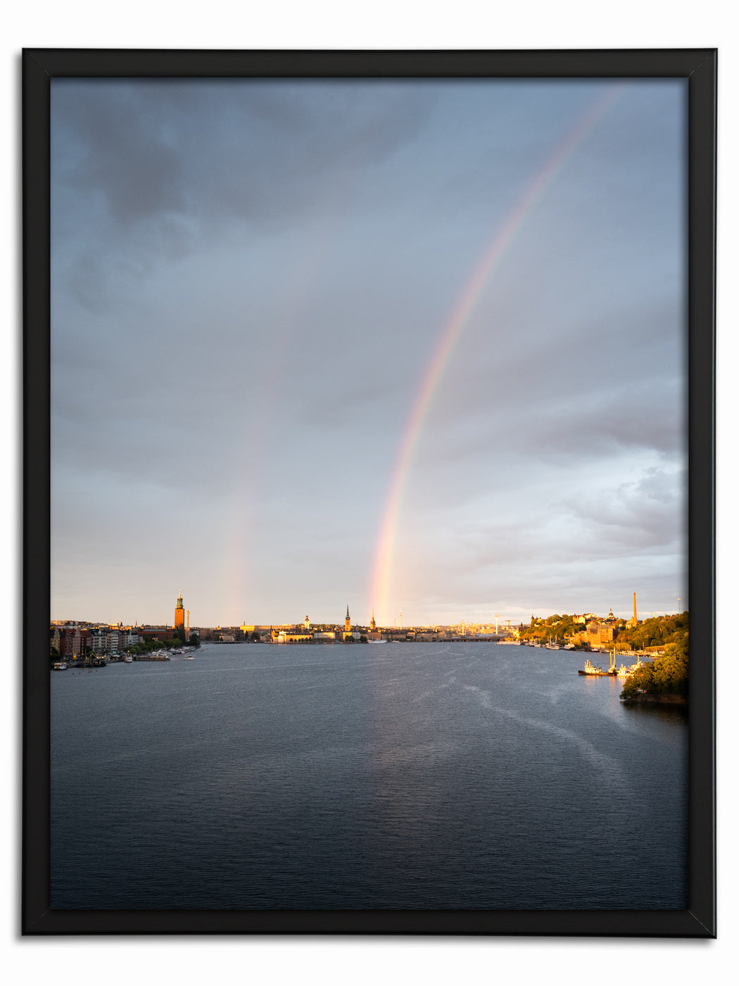 Regnbåge över Stockholm City