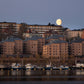 Månuppgång över Södermalm