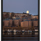 Månuppgång över Södermalm