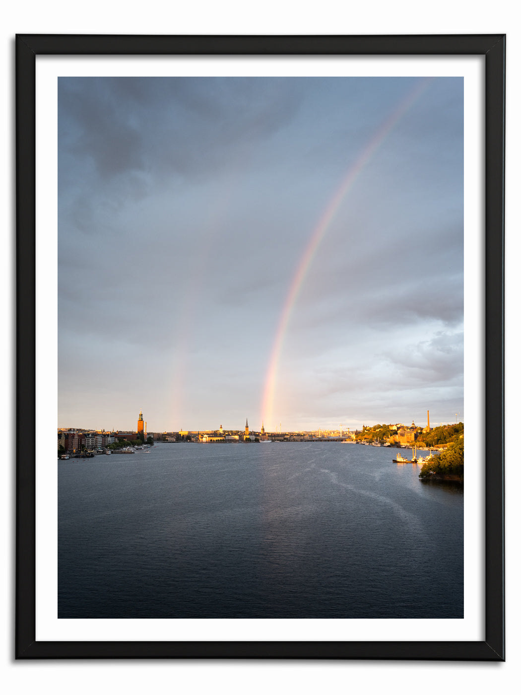 Regnbåge över Stockholm City